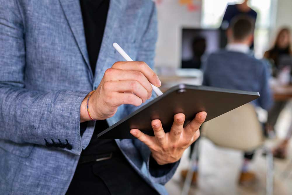 mottoplan digital planner using on ipad business