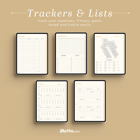 Easily track your expenses, fitness goals, mood, habits, and more.