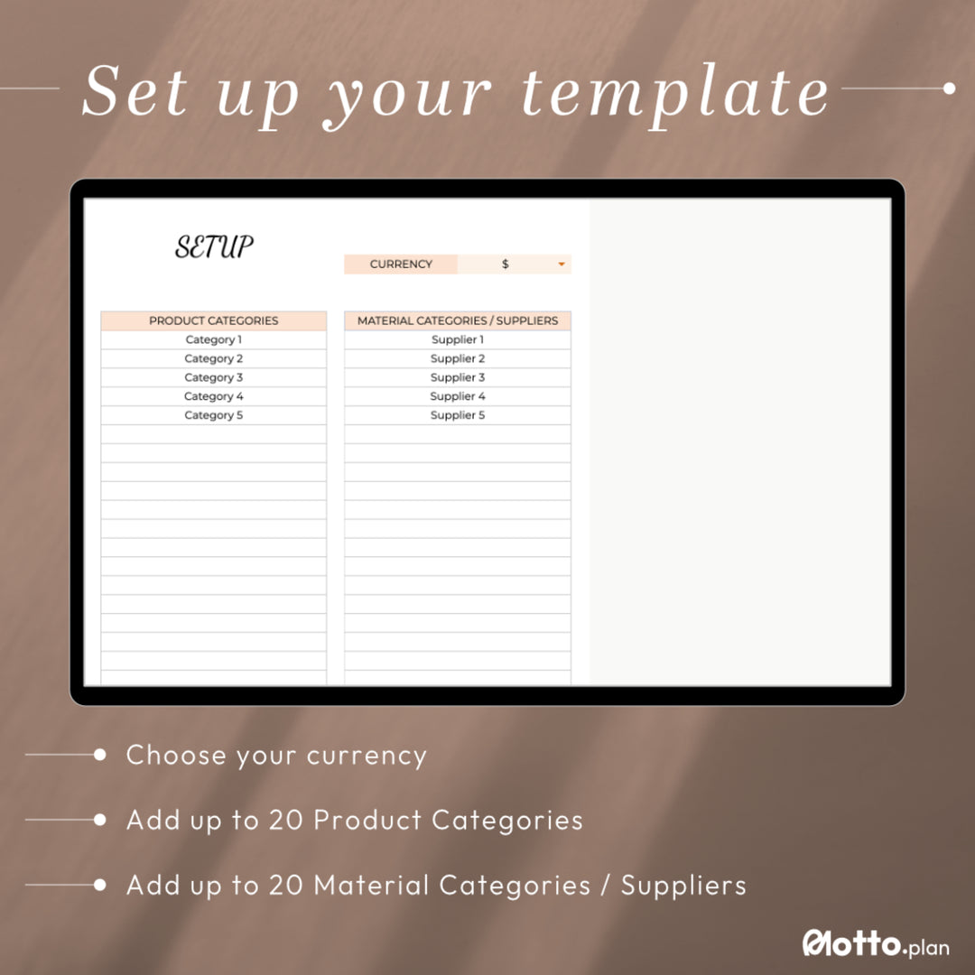 Manage products with real-time low-stock alerts & profit calculations. Select from 70+ currencies in the Google Sheets Inventory Tracker. Easily change currency throughout the template