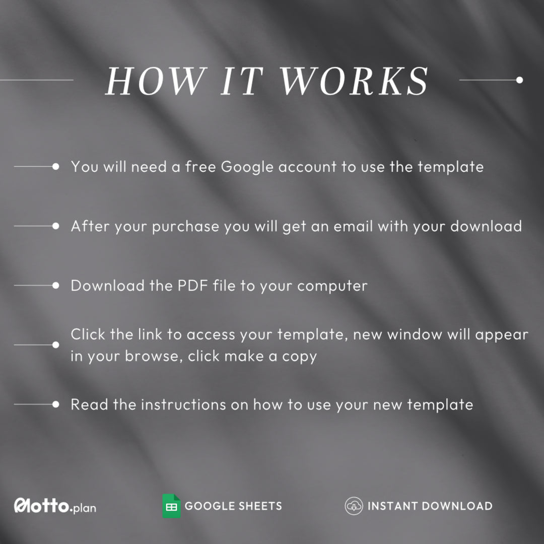 How to access and use your Google Sheets  Income and Expense Tracker template