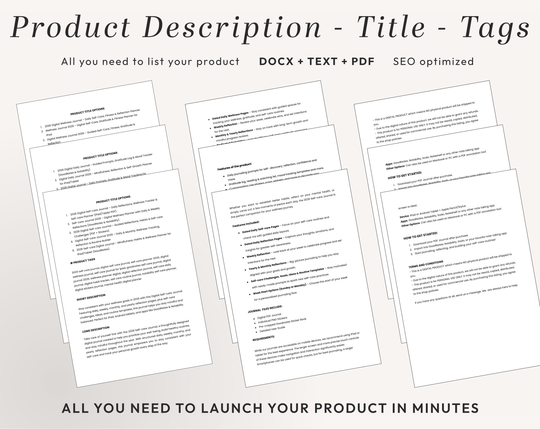 PLR Digital Products (8) BUNDLE | Ready to Sell 2026+2027 Digital Journals with Resell Rights | Resell Kit with License, Images & Video