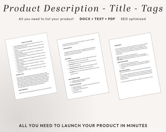 PLR Digital Products (4) BUNDLE | Ready to Sell Premium Digital Notebooks with Resell Rights | Resell Kit with License, Images & Video