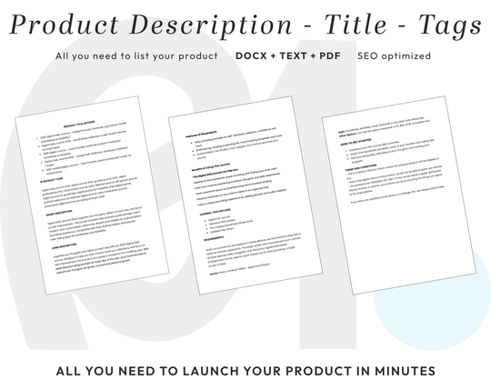 PLR Digital Products | Ready to Sell 2026 + 2027 Premium Digital Daily Journal with Resell Rights | Pack with Listing Materials Included