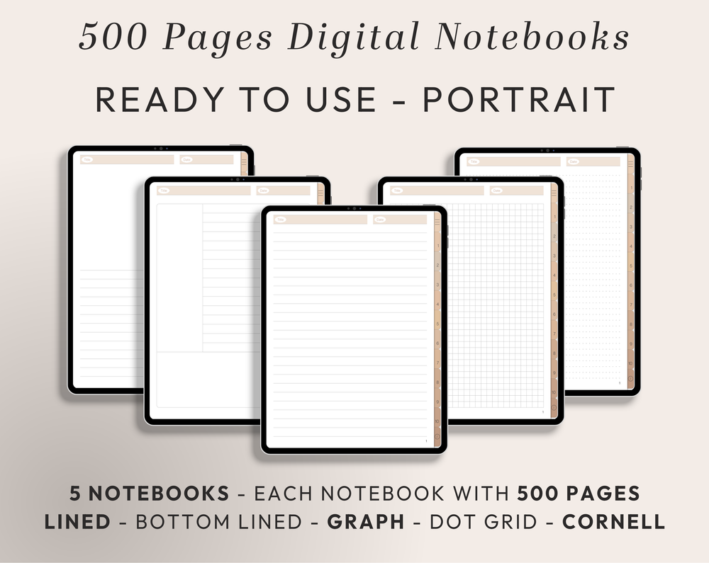 PLR Digital Products | Ready to Sell Premium Digital Notebooks with Resell Rights | Resell Kit with License, Images & Video