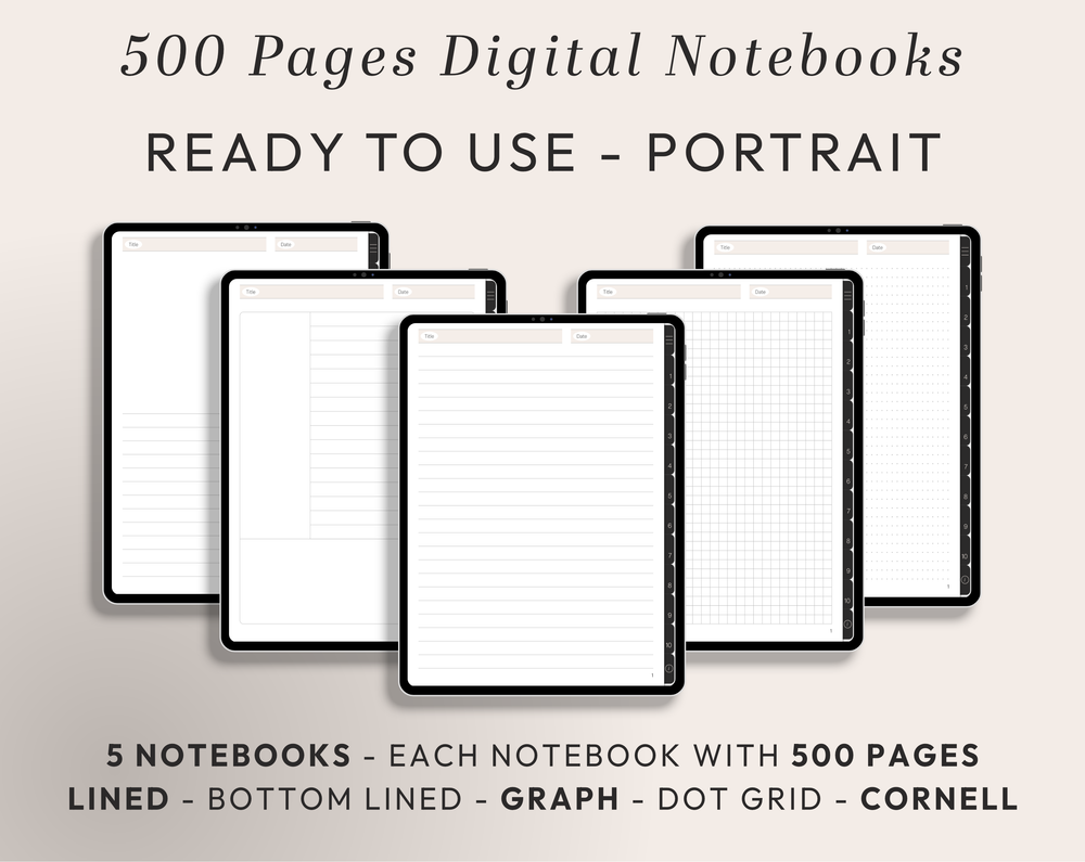 PLR Digital Products | Ready to Sell Premium Digital Notebooks with Resell Rights | Resell Kit with License, Images & Video