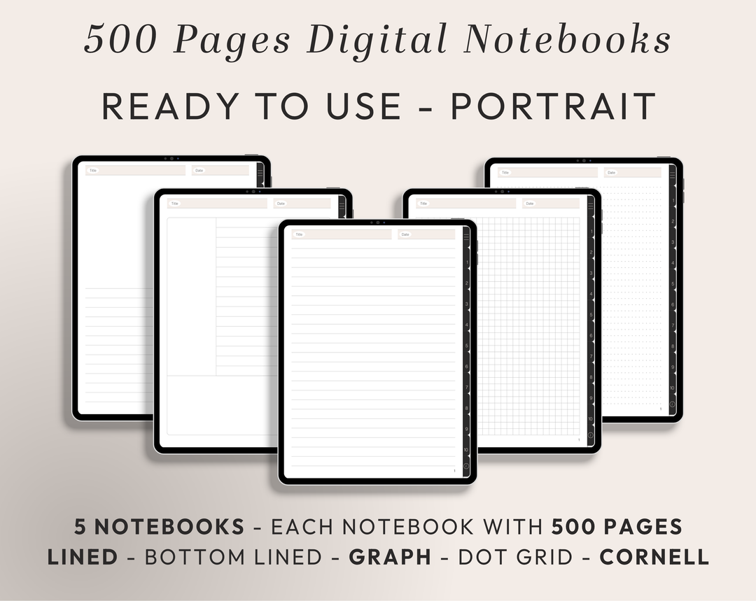PLR Digital Products | Ready to Sell Premium Digital Notebooks with Resell Rights | Resell Kit with License, Images & Video