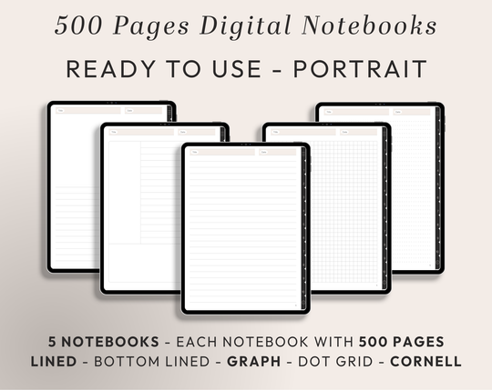 PLR Digital Products | Ready to Sell Premium Digital Notebooks with Resell Rights | Resell Kit with License, Images & Video