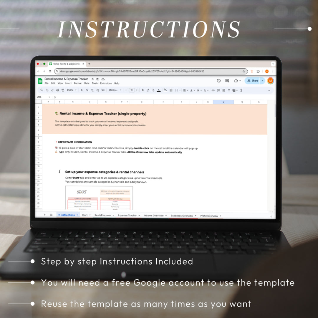 Step-by-Step Instructions – Simple Setup in Google Sheets